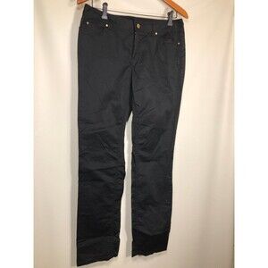 Michael Kors Women's Size 8 Dress Pants Skinny Pants  Black Cotton Blend